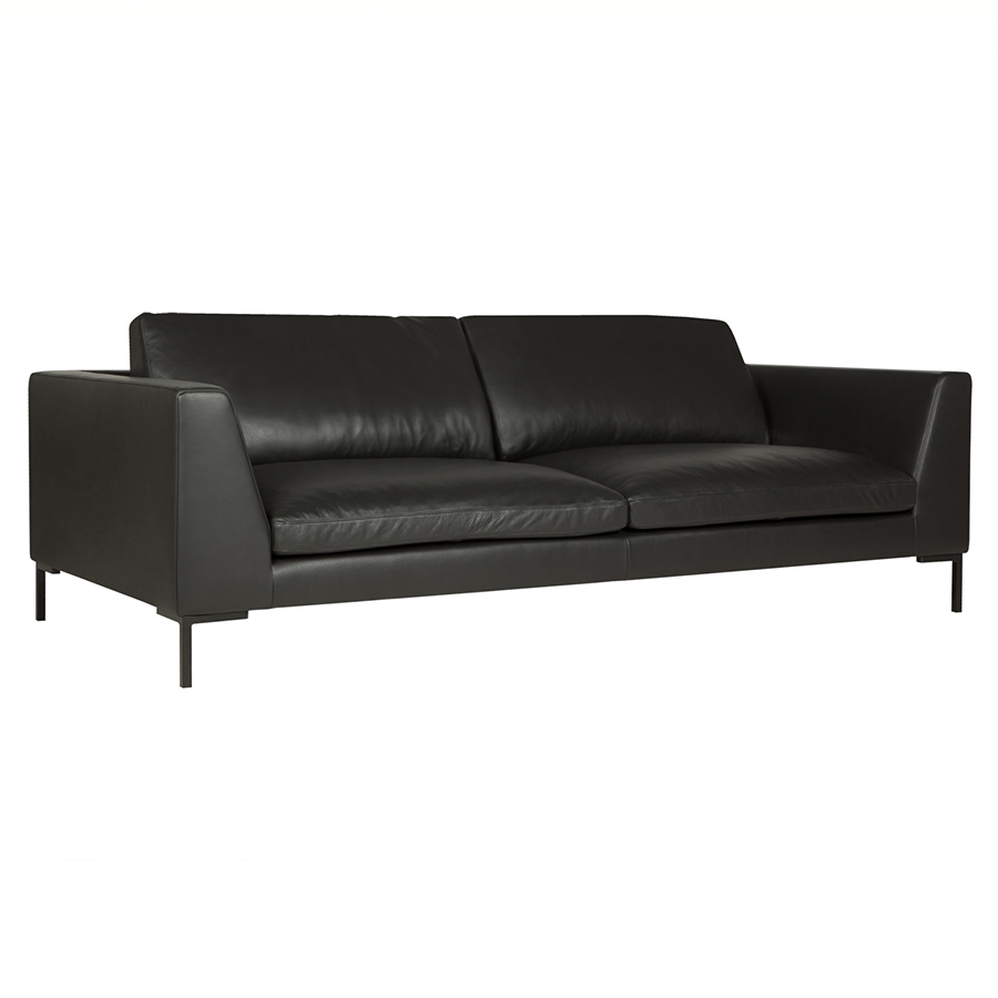 Диван Tokyo, трехместный, черный, обивка Matrix Sits S1671 - Вид №1