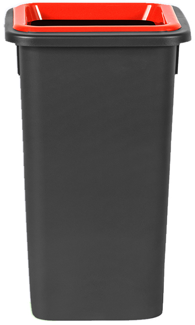 91070951 Контейнер для мусора Fit bin 20 л цвет черный/красный STLM-0468170 PLAFOR