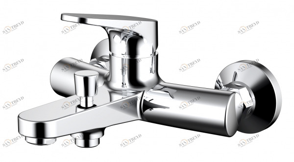 Смеситель для ванны с коротким изливом БЕЗ аксессуаров ELER F6191238CP-01-RUS bravat