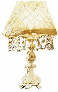 Barnini Oseo Настольная лампа из ткани со стразами Reggenza luxury X065