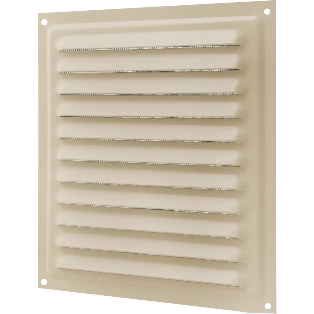 Решётка вентиляционная с сеткой Вентс МВМ 200 200х200 мм металл цвет бежевый STLM-2002536