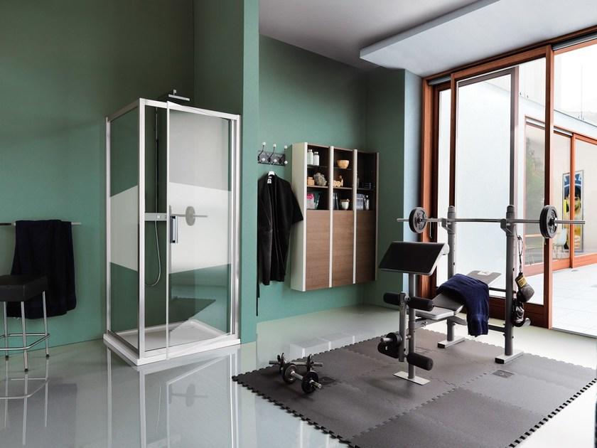 Samo Прямоугольная душевая кабина из закаленного стекла с распашной дверцей Classica sun-id-1398791 - Вид №2