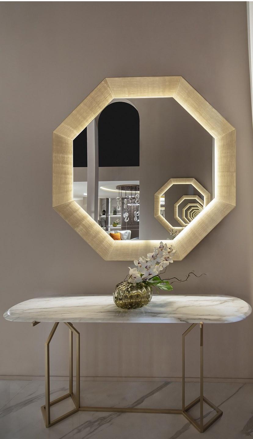 Paolo Castelli Овальная консоль из мрамора и металла Twelve sun-id-1507131 - Вид №5