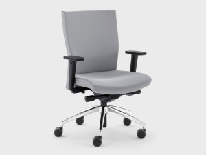 Тканевый операционный офисный стул с колесами на насесте