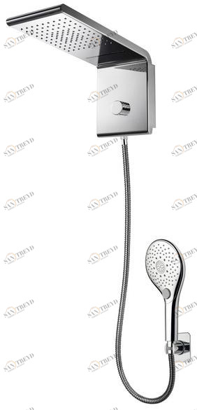 Bossini Настенная лейка для душа из нержавеющей стали Syncronia I00594