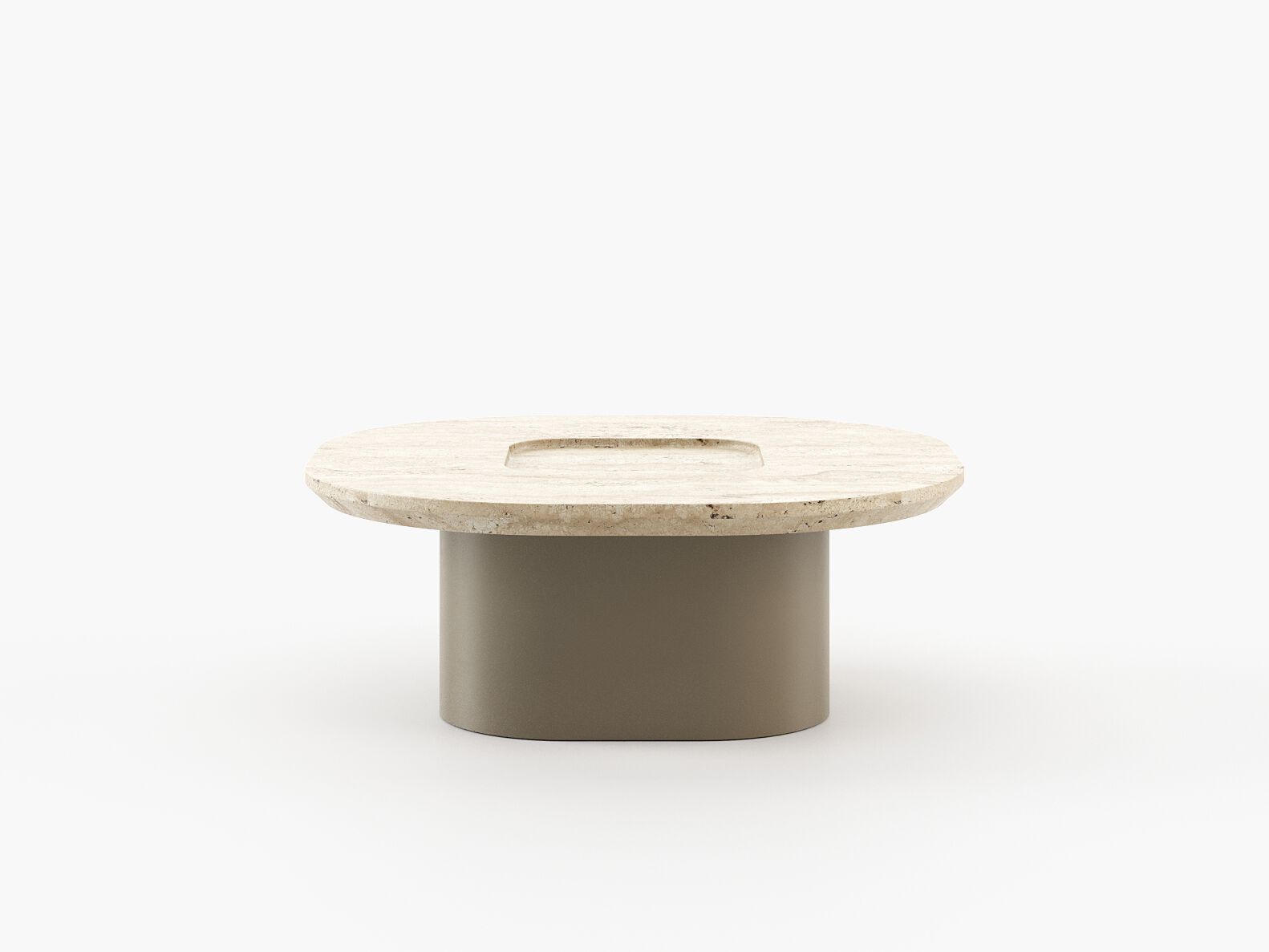 Квадратный журнальный столик из травертина Laskasas Essence ARCH-00063624 - Вид №10