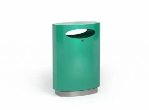 VESTRE Урна из оцинкованной стали с крышкой для улицы Urban