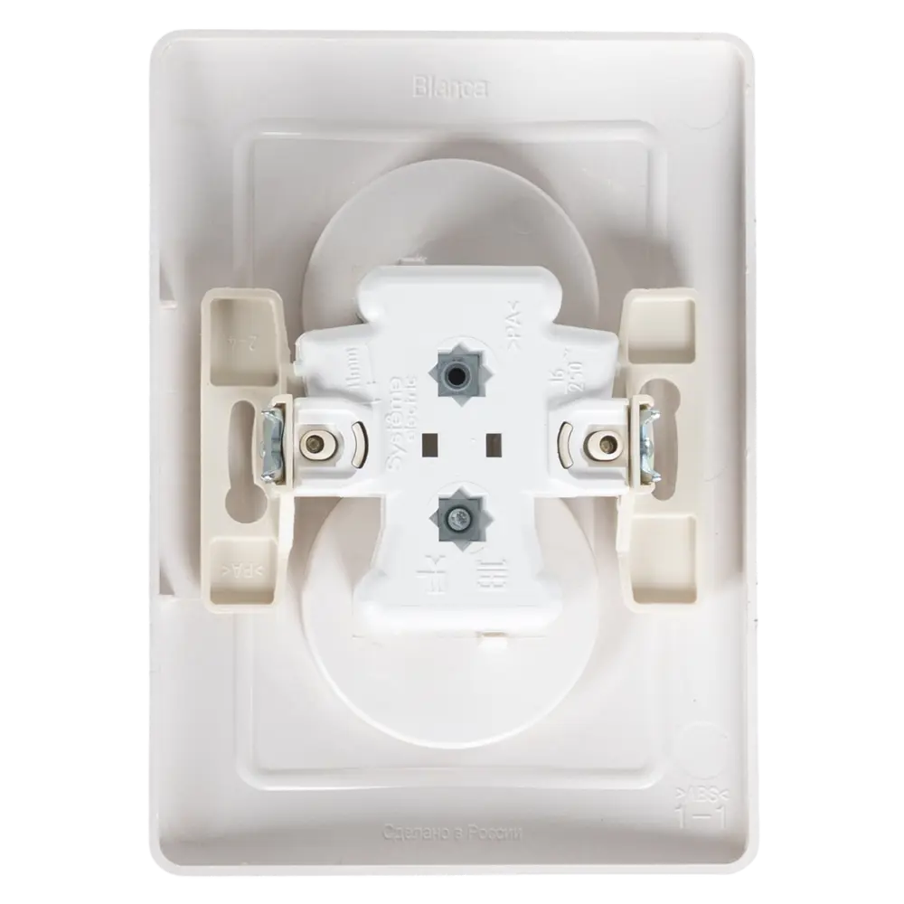 Розетка двойная встраиваемая Systeme Electric Blanca без заземления цвет титан 86728856 STLM-2153132 - Вид №4