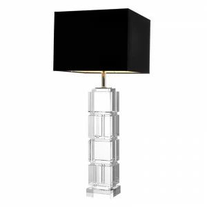 Настольная лампа Reynaud от Eichholtz Прозрачный 110522 EICHHOLTZ ЭЛИТНЫЕ 061695 Прозрачный;черный