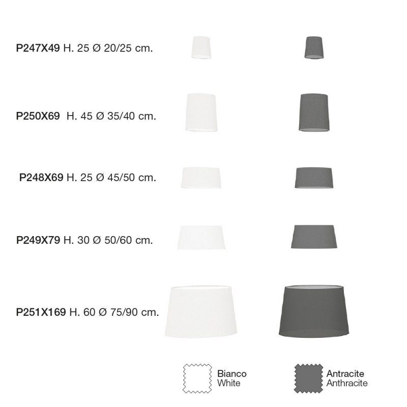 P247BIX49 Лампа кони Adriani e Rossi белый  - Вид №1