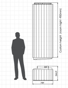 Отдельно стоящий камин из биоэтаноловой стали и стекла