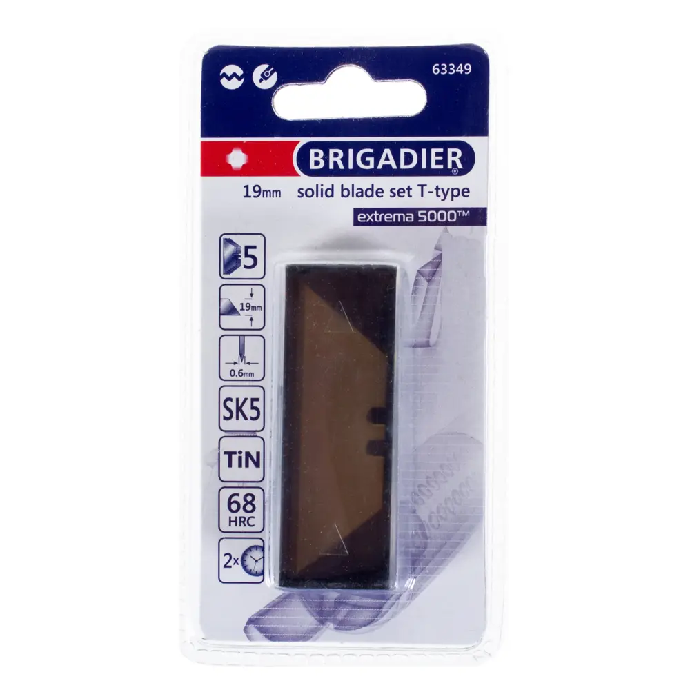 Лезвия для ножа трапециевидные Brigadier Extrema 19 мм, 5 шт STLM-2190226 - Вид №1