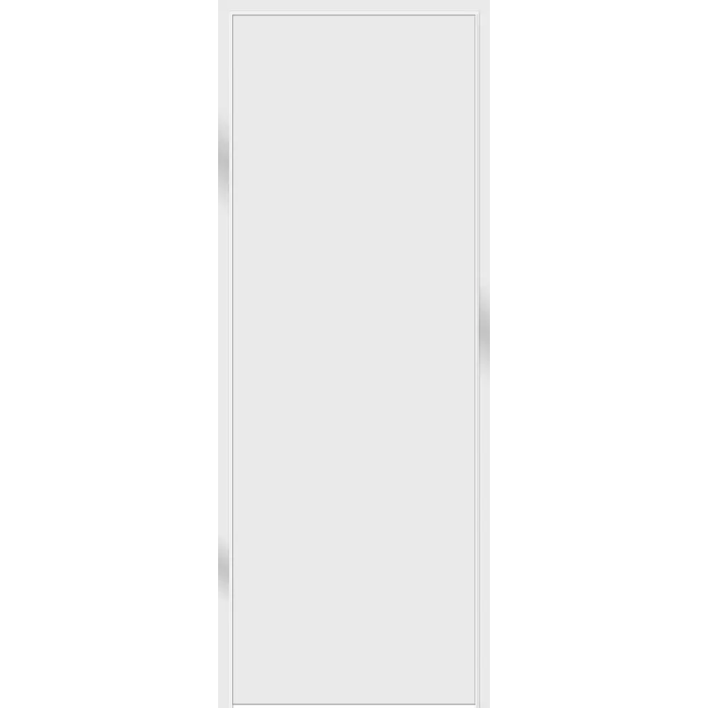 Дверь межкомнатная глухая обратного открывания Invisible 70x230 см правая цвет белый с замком 89383087 STLM-2153489 VELLDORIS 