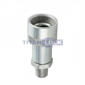 1/4in, БРС серия T резьбовая, ISO 14540, розетка, оцинк. cталь, резьба NPT TL2TFN TITAN LOCK