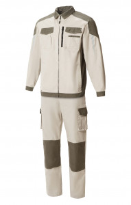 4973743 Костюм  NEW цвет серый песок с серым хаки STATUS  Летняя спецодежда  размер 56-58/182-188