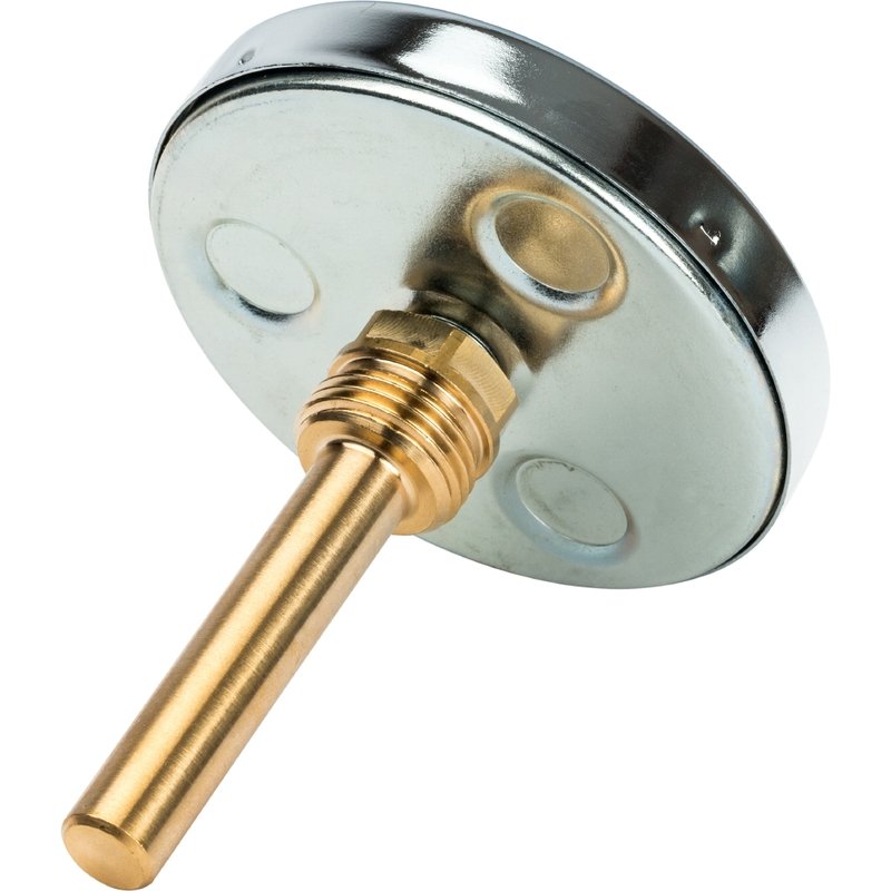 Термометр биметаллический 80 мм 120° STOUT с погружной гильзой 75 мм SIM0001807515 - Вид №1