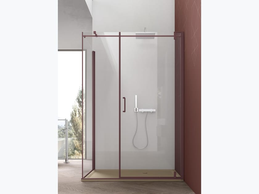 Прямоугольная угловая душевая кабина с поворотной дверью ARCOM S6 ARCH-00136872