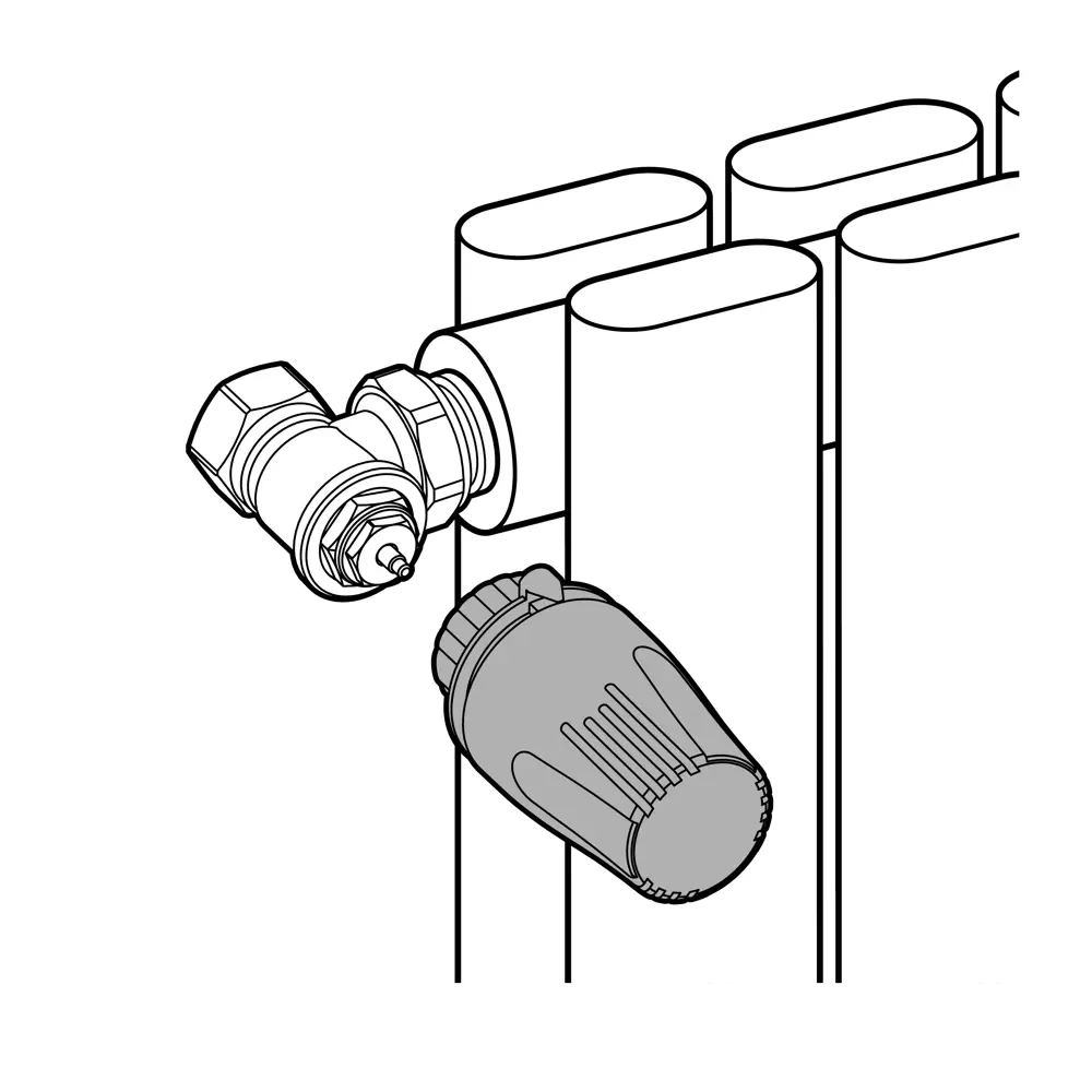 Термостатическая головка жидкостная MONLID M30x1.5 белая STLM-2168431 - Вид №9
