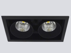 Несколько светодиодных утопленных прожекторов