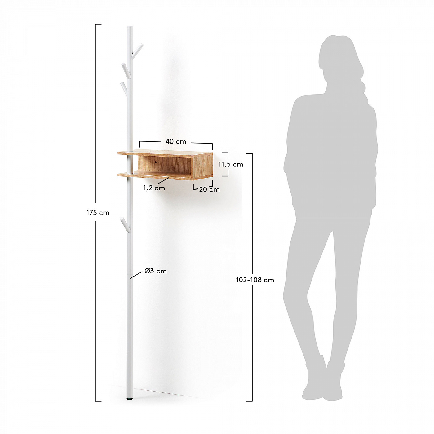 052612 Вешалка Belgrad 175 La Forma Benny  - Вид №1