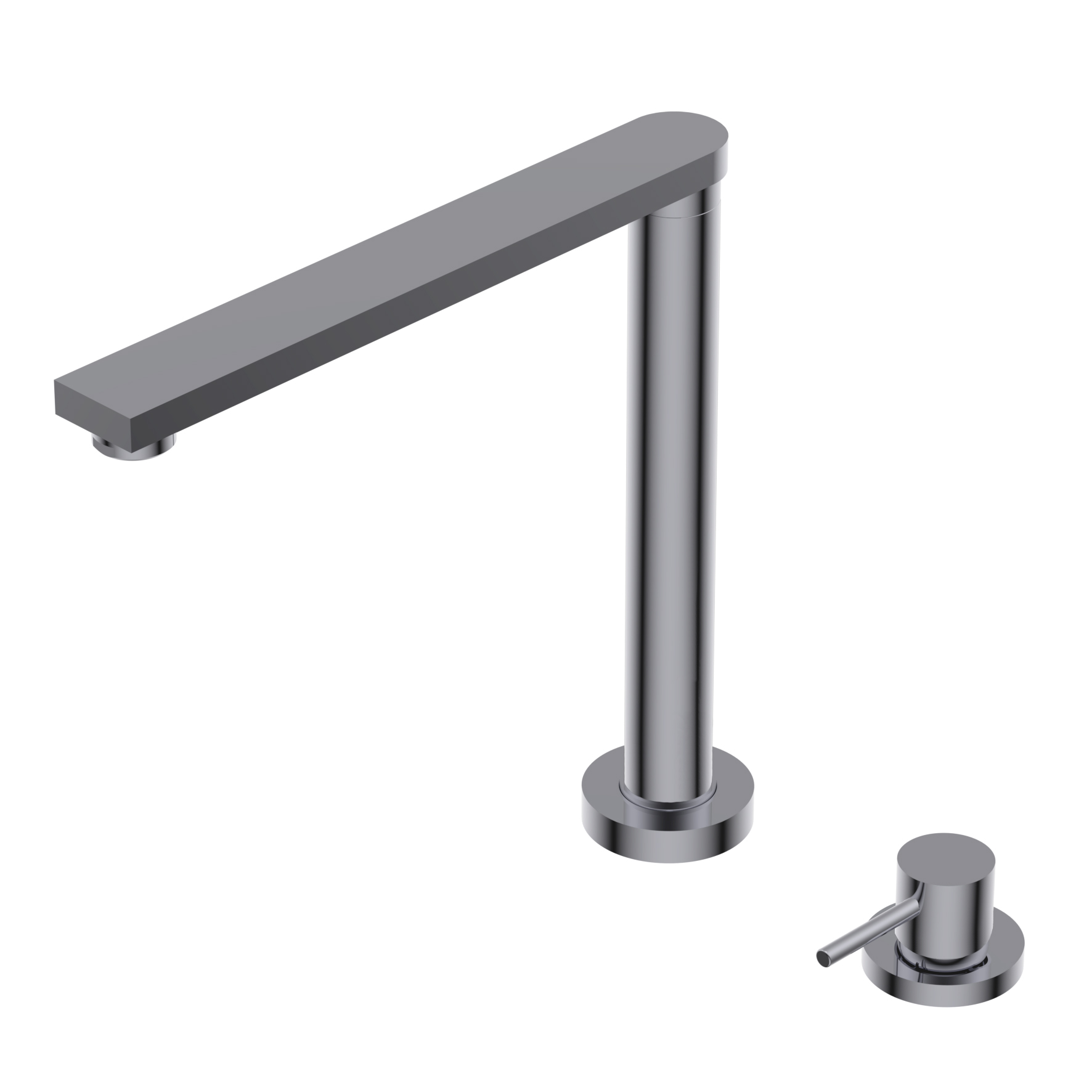 E0CU280 Смеситель для мойки, однорычажный, с двумя отверстиями Ritmonio Diametro35 Cucina