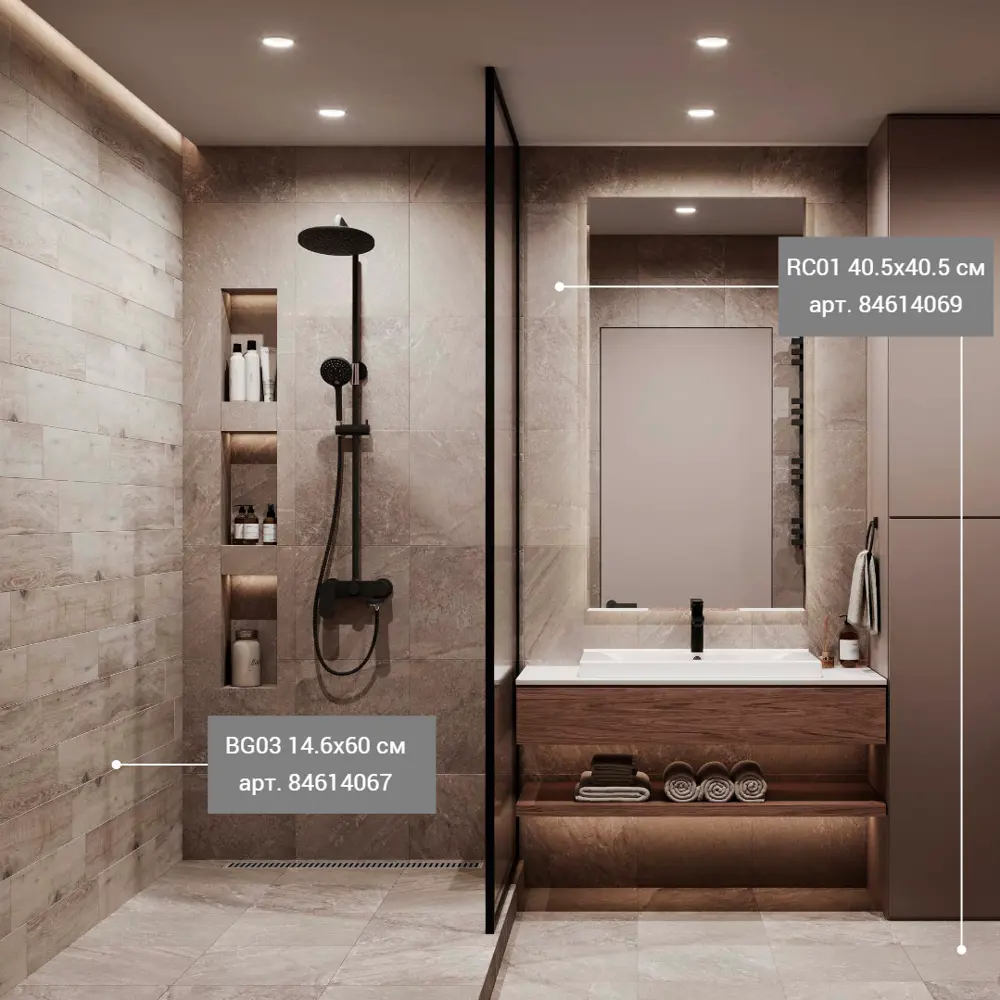 Estima Brigantina BG03 - керамогранит под дерево 14.6х60 см 84614067 STLM-0052983 - Вид №11