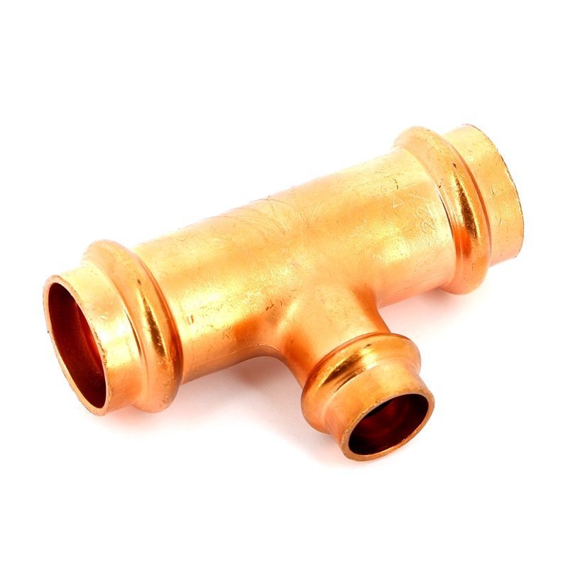 Тройник пресс 22x15x22 медный IBP P513002215022 - Вид №1