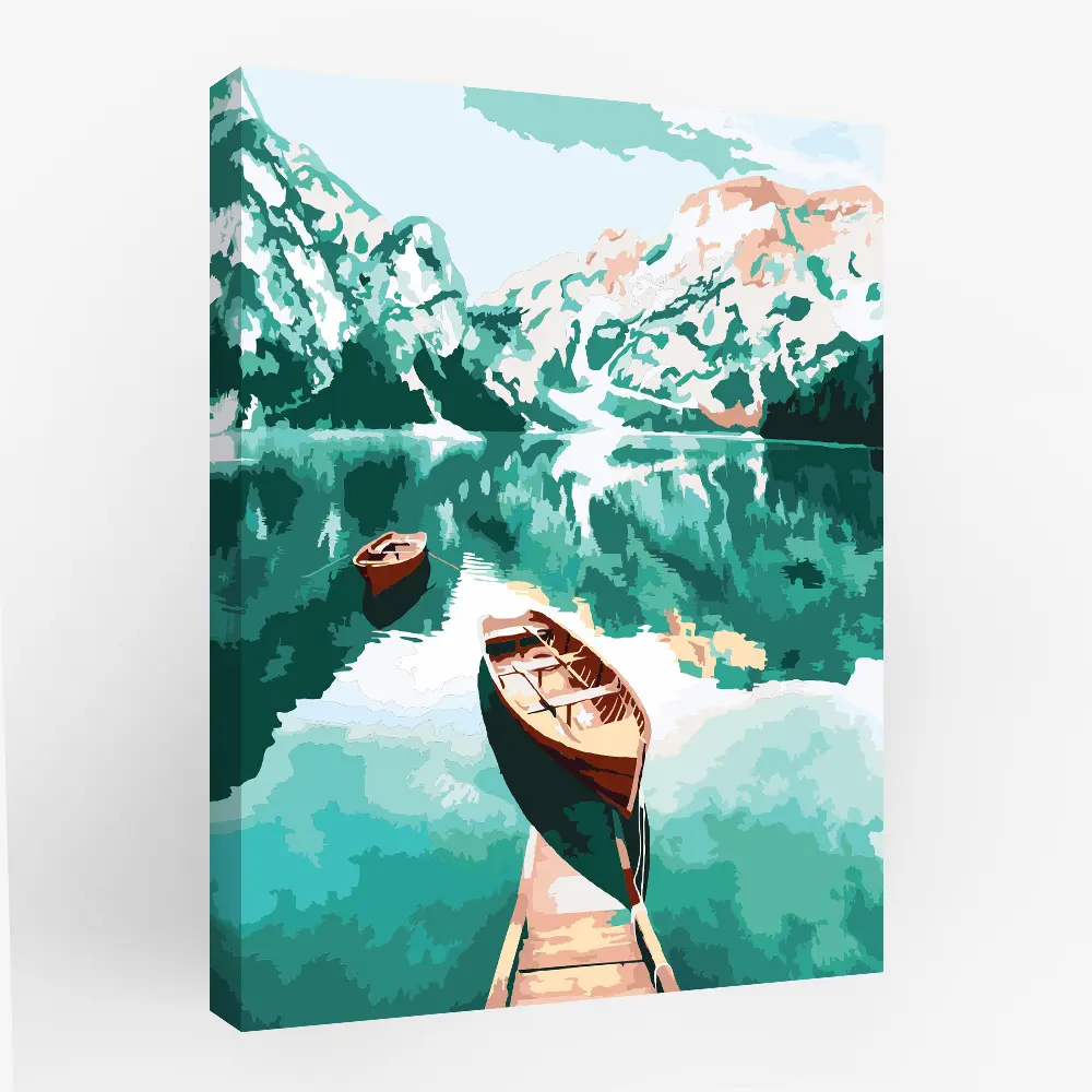 Картина по номерам Лодка на воде 40х50 см FBRUSH STLM-2076865 - Вид №1