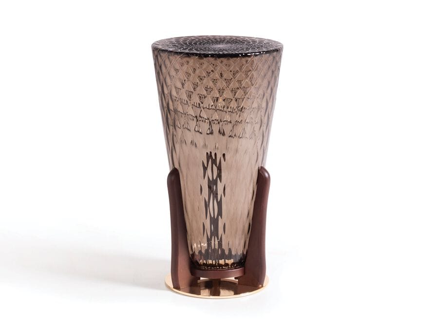 Круглый журнальный столик из дутого стекла OPERA CONTEMPORARY VERTEX ARCH-00081869 - Вид №2