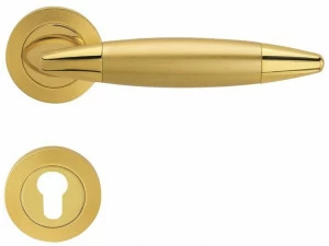 LINEA CALI' Классическая латунная ручка на розетке с замком Havana