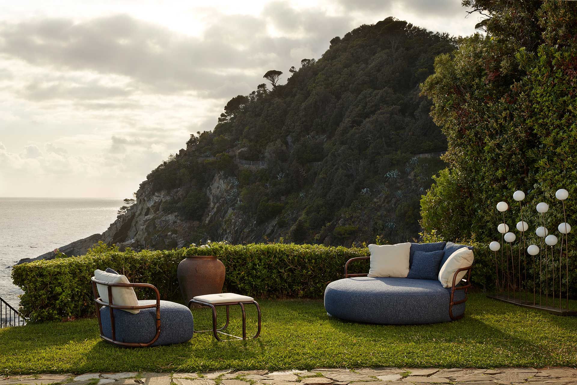 Садовый стул из камыша и ткани Exteta джунгли ARCH-00041433 - Вид №6