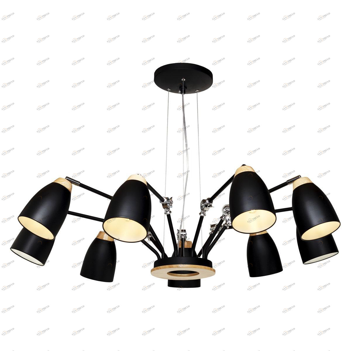 Подвесная люстра Loft IT Restor Loft4402/9Bl LOFT IT ДИЗАЙНЕРСКИЕ, RESTOR BLACK 137868 Черный 