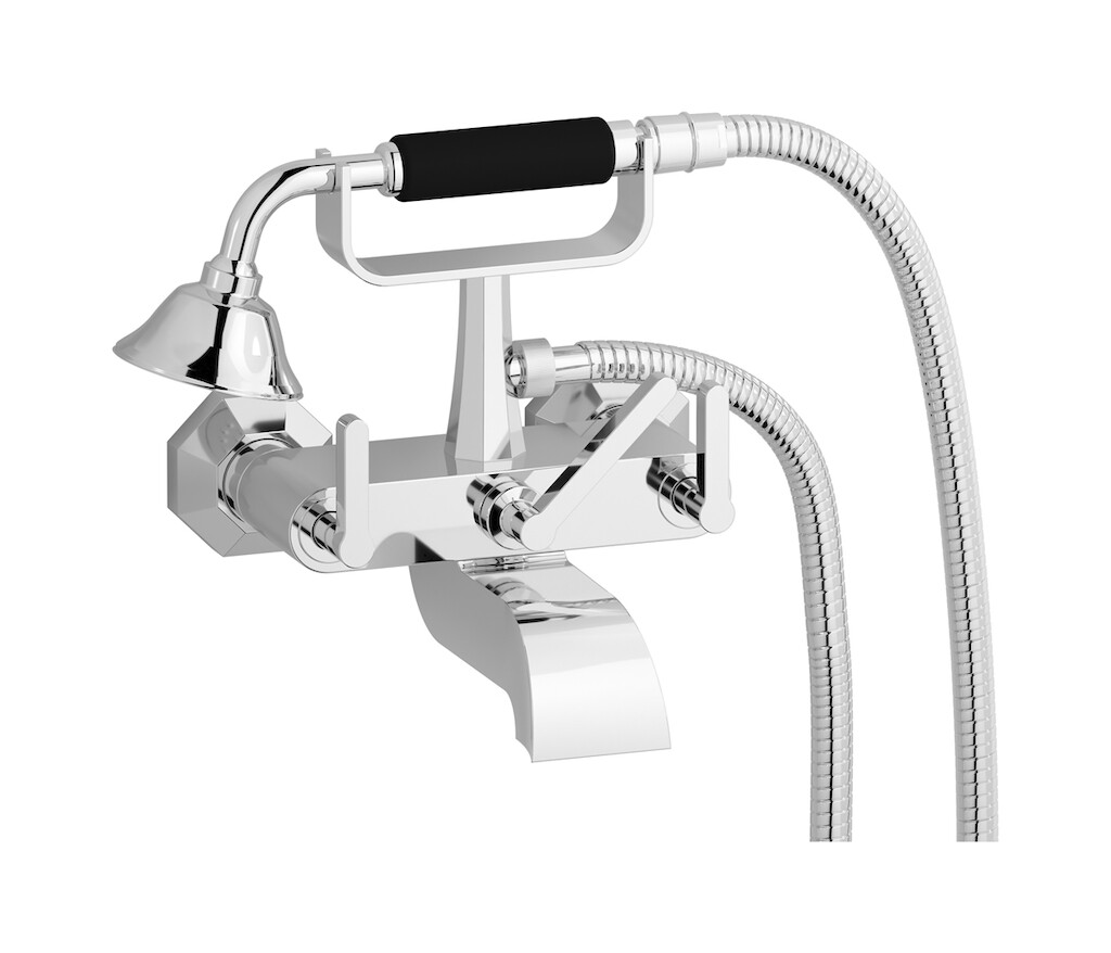 Настенный смеситель для ванной в комплекте с душевым гарнитуром WE ARE IB bl250cc Chrome Belmondo 