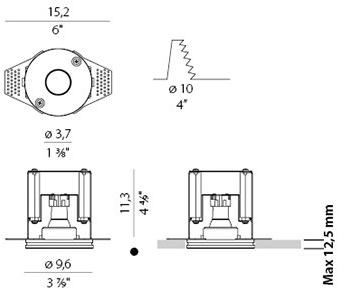 PANZERI Точечный светодиодный светильник для подвесных потолков Click clack sun-id-1507251 - Вид №3