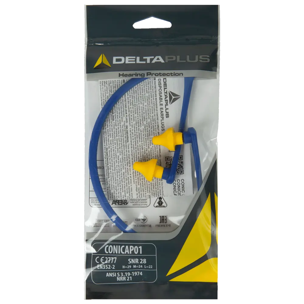 Беруши DELTA PLUS конические с шнурком для защиты от шума 85675926 STLM-0843424 - Вид №5