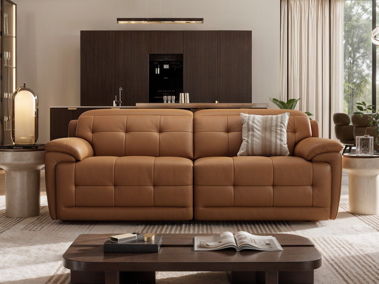 3 местный домашний кинотеатр кожаный диван Sofanella Vegas ARCH-00059144 - Вид №2