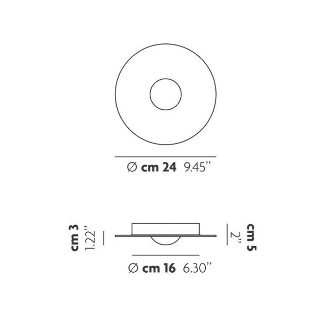 Studio Italia Design Bugia Single 161029 белый потолочный светильник (161020) 111060 - Вид №3