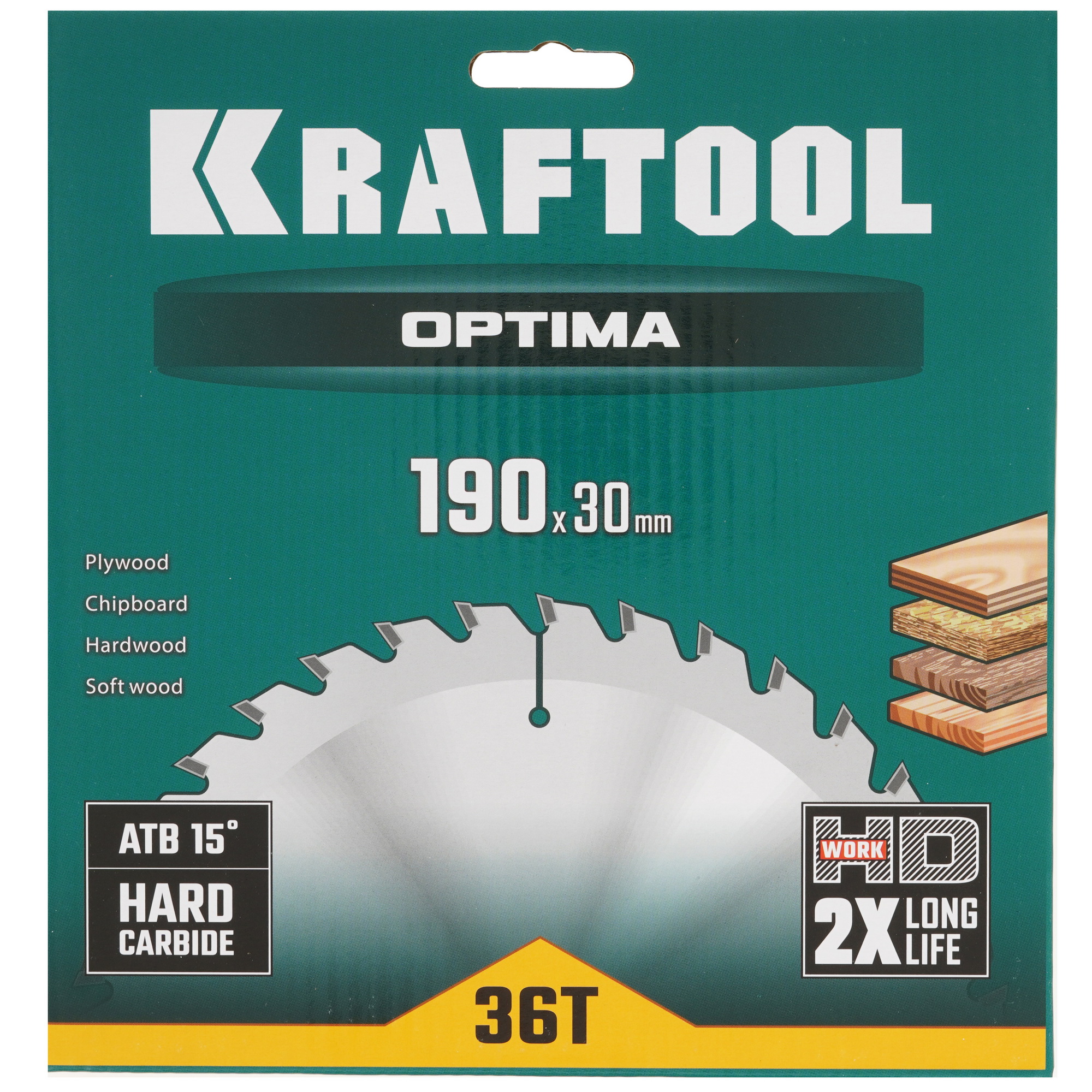 Диск пильный KRAFTOOL 36951-190-30 9107985 STDN-0037762 - Вид №3