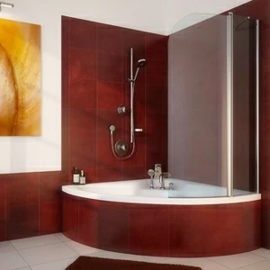 Шторка на ванну 110x150 GV-602R GUTEWETTER LUX PEARL