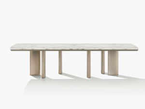 Прямоугольный мраморный стол