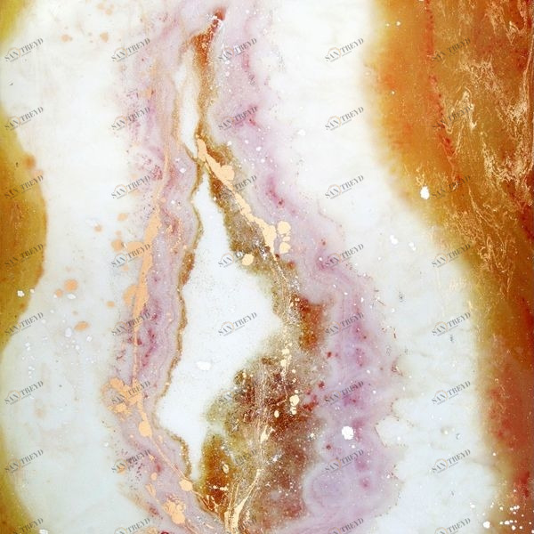 Арт-панель на холсте Alex Turco Minerals White Heart WHITEHEART