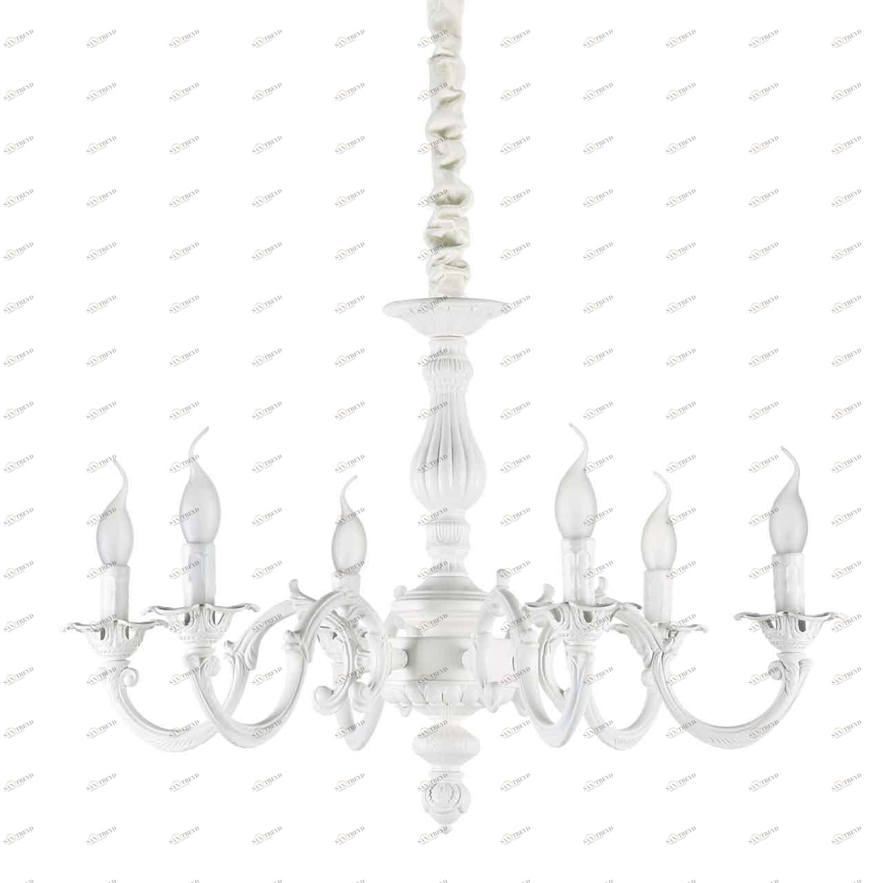 Подвесная люстра Ideal Lux Justine SP6 IDEAL LUX ДИЗАЙНЕРСКИЕ, JUSTINE 312800 Белый 