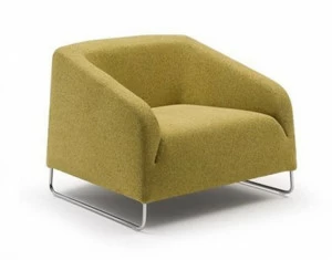 Artifort Кресло из ткани с подлокотниками Diva