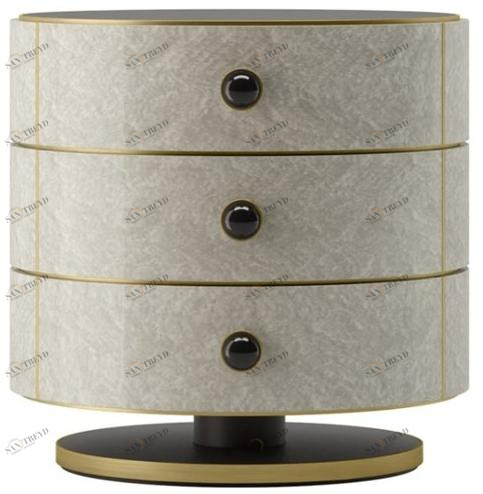 FRATO Круглая тумбочка из дерева с ящиками Parma Ffu020018aaa