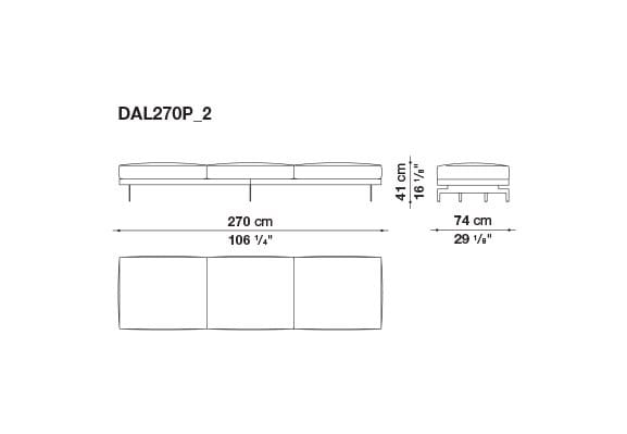 3-местный тканевый диван с полуостровом B&B Italia док ARCH-00061121 - Вид №177