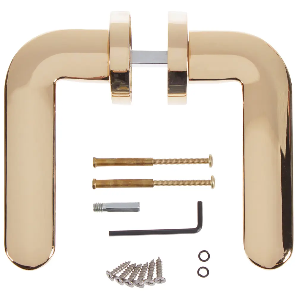 Ручка дверная на розетке EXCALIBUR URB4/HD GOLD-24, цвет золото ARMADILLO STLM-2167227 - Вид №2