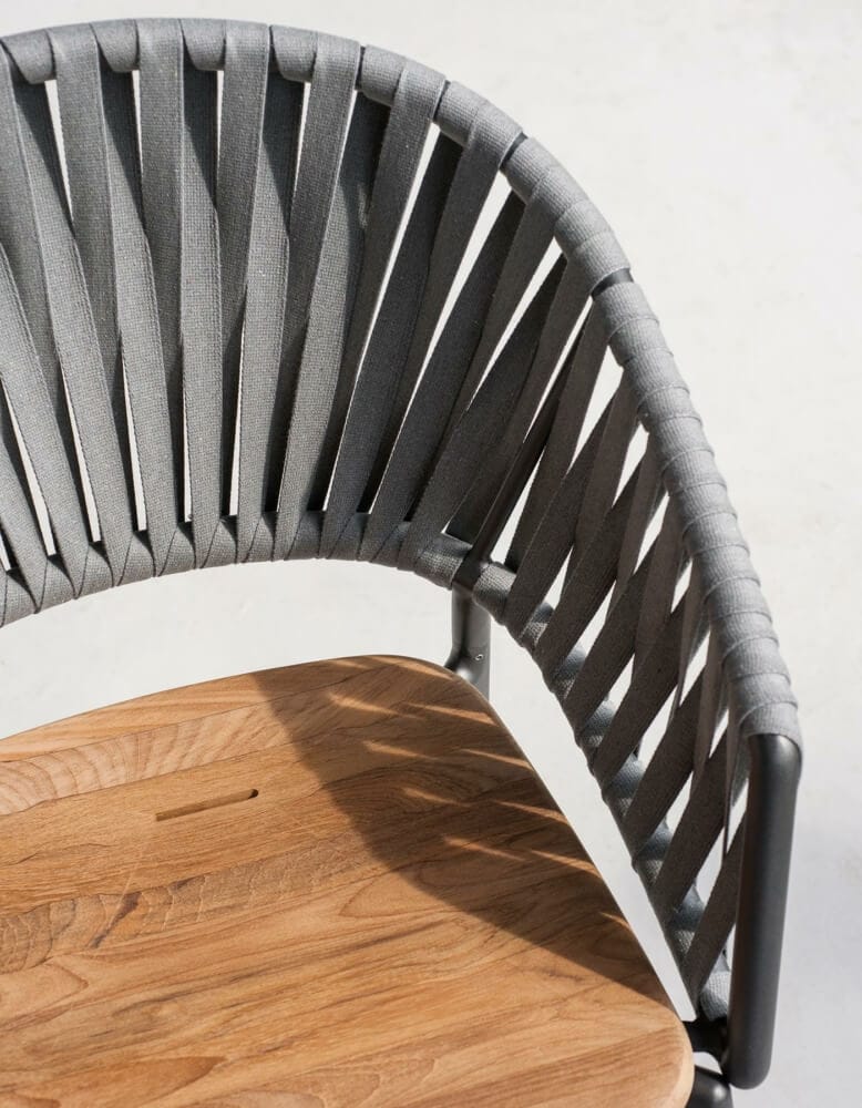 Садовое кресло из ремней и тика RODA Piper ARCH-00144255 - Вид №3