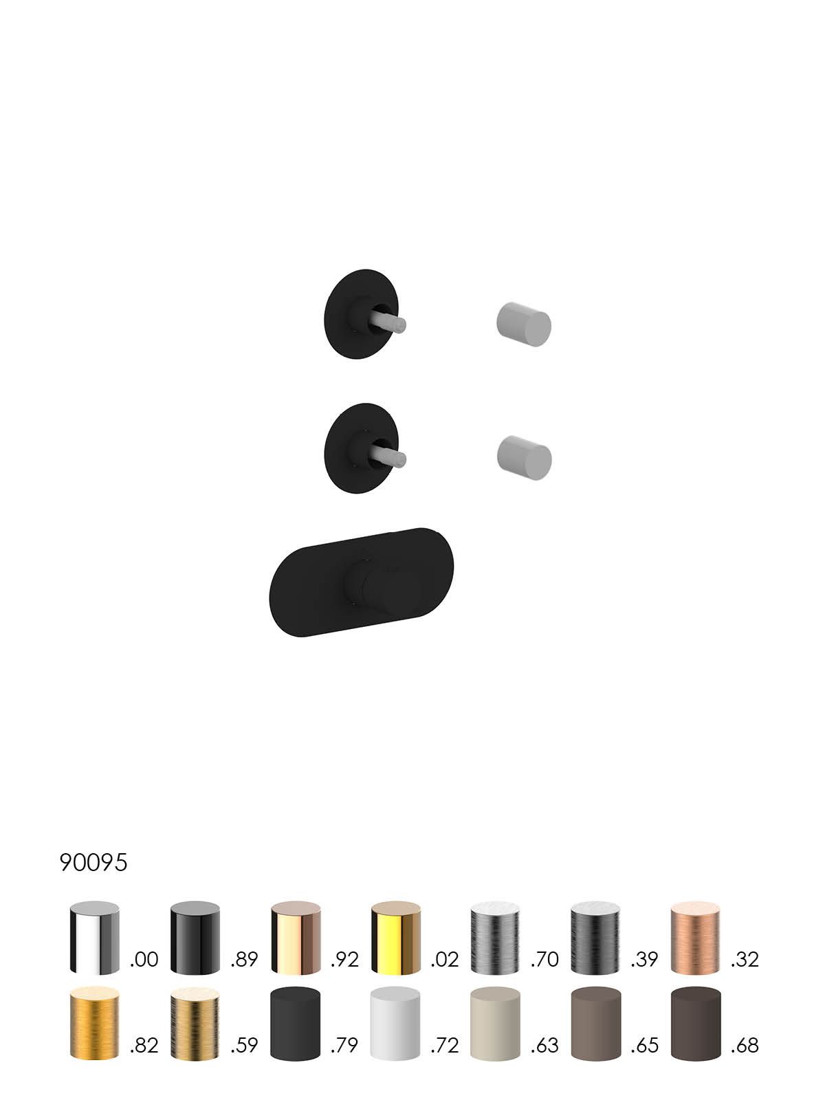 Термостатический смеситель для душа с 3 отверстиями Rubinetterie Frattini отдельная эстетика ARCH-00056277 - Вид №4