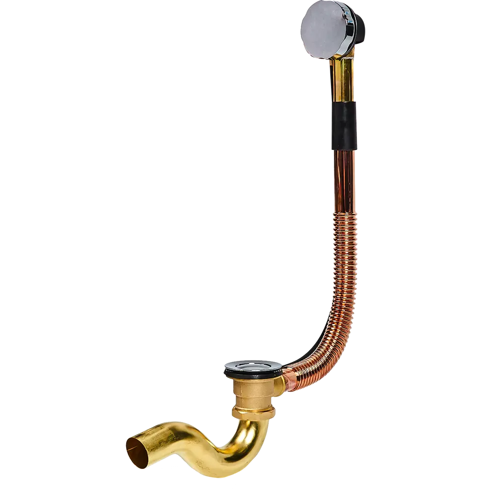 Слив-перелив Vidage золотистый для элегантной ванной 85199679 STLM-0059758