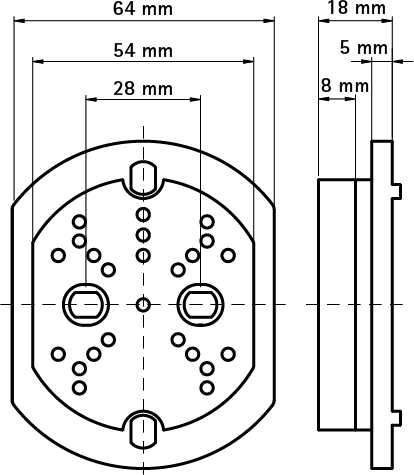 0835001 BISMAT® Профиль — Изолирующая пластина принадлежности для BISMAT® Профиля walraven  - Вид №1